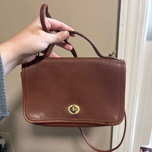 Vintage Coach Casino Bag – British Tan, Made in USA
